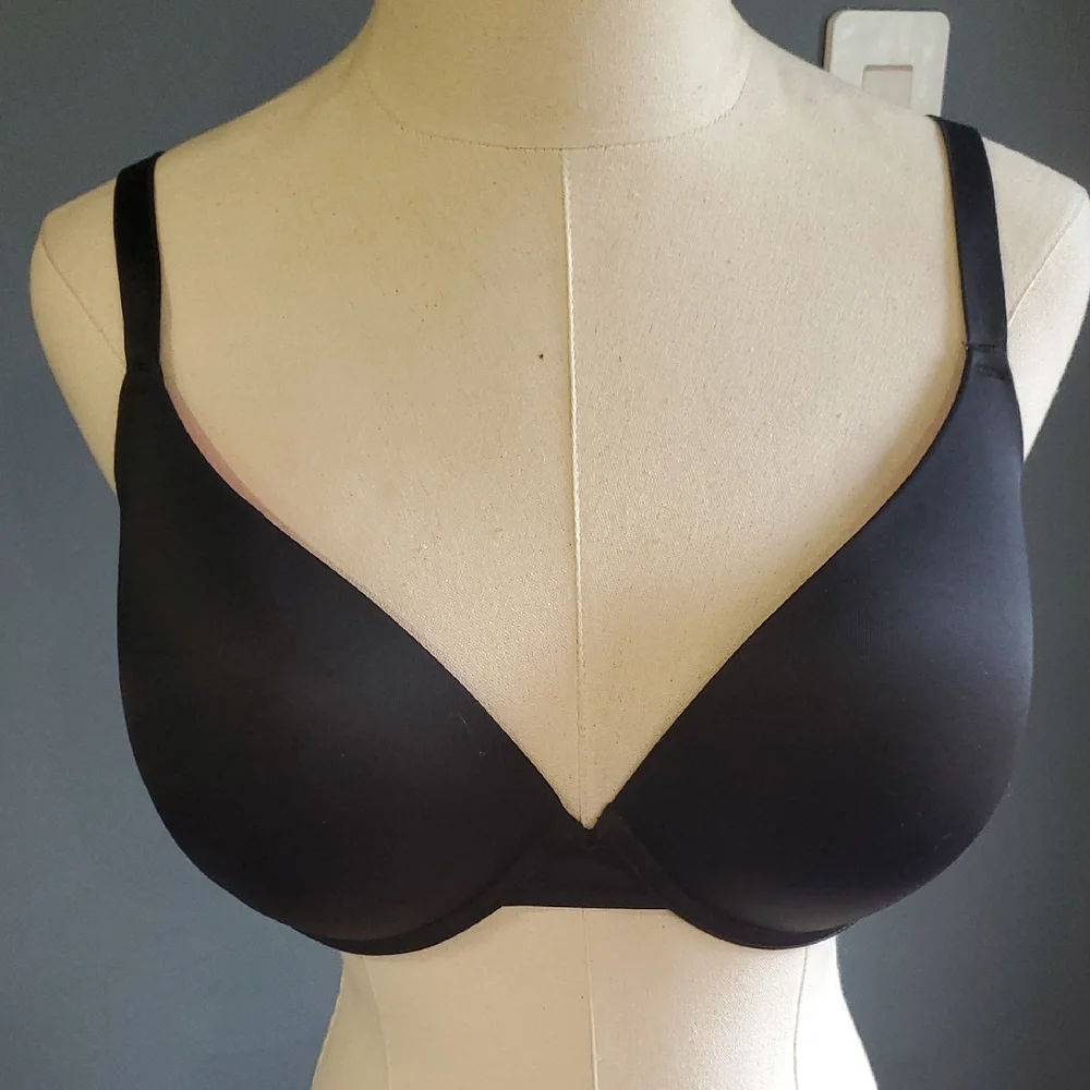 PINK Victoria's Secret Black Plunge Bra Intimates Size 36DD - Picture 3 of 10